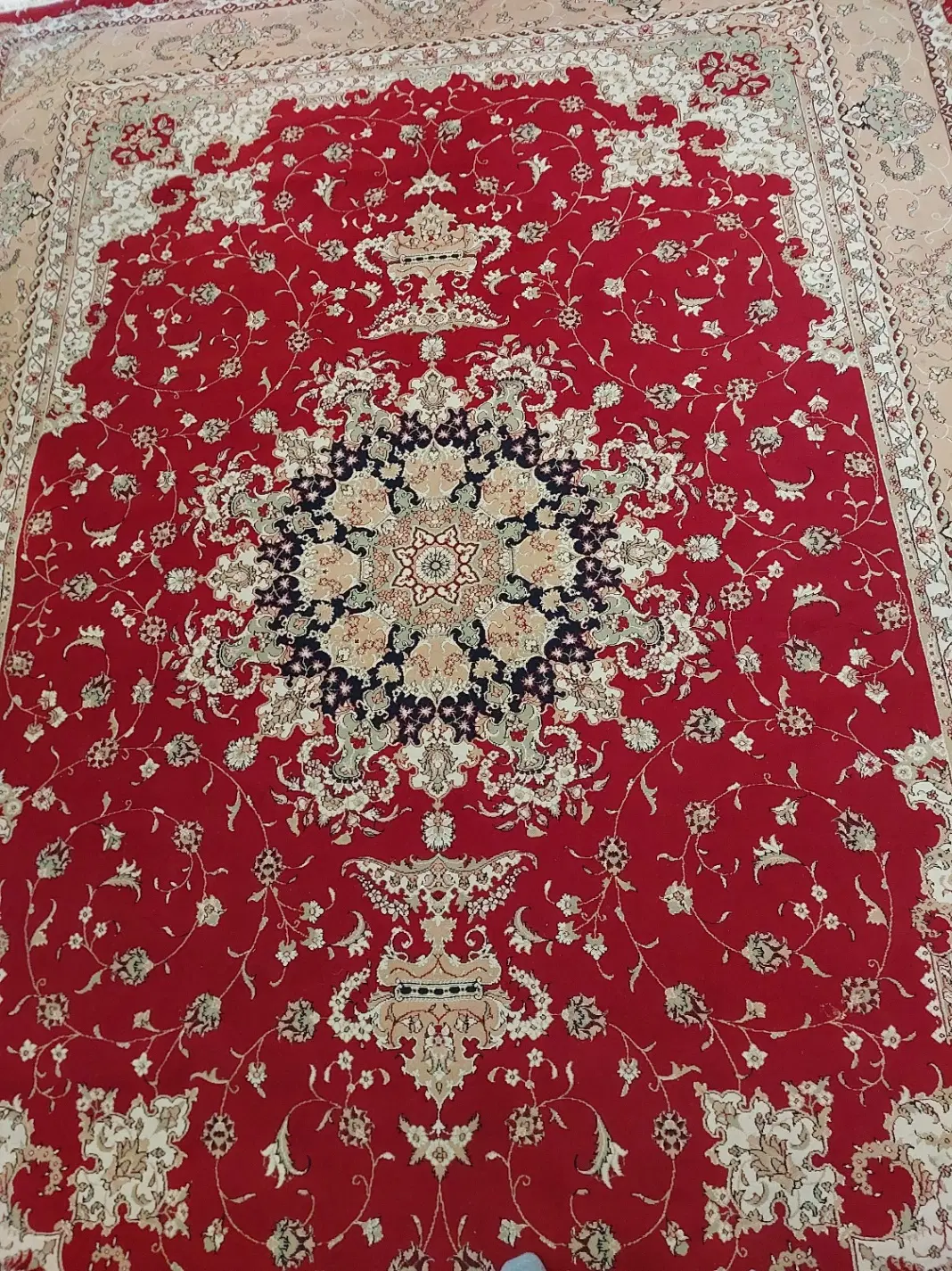 یک جفت 9متری لاکی ستاره طلایی دلیجان،پرجه یک|فرش|تهران, خلیج فارس|دیوار