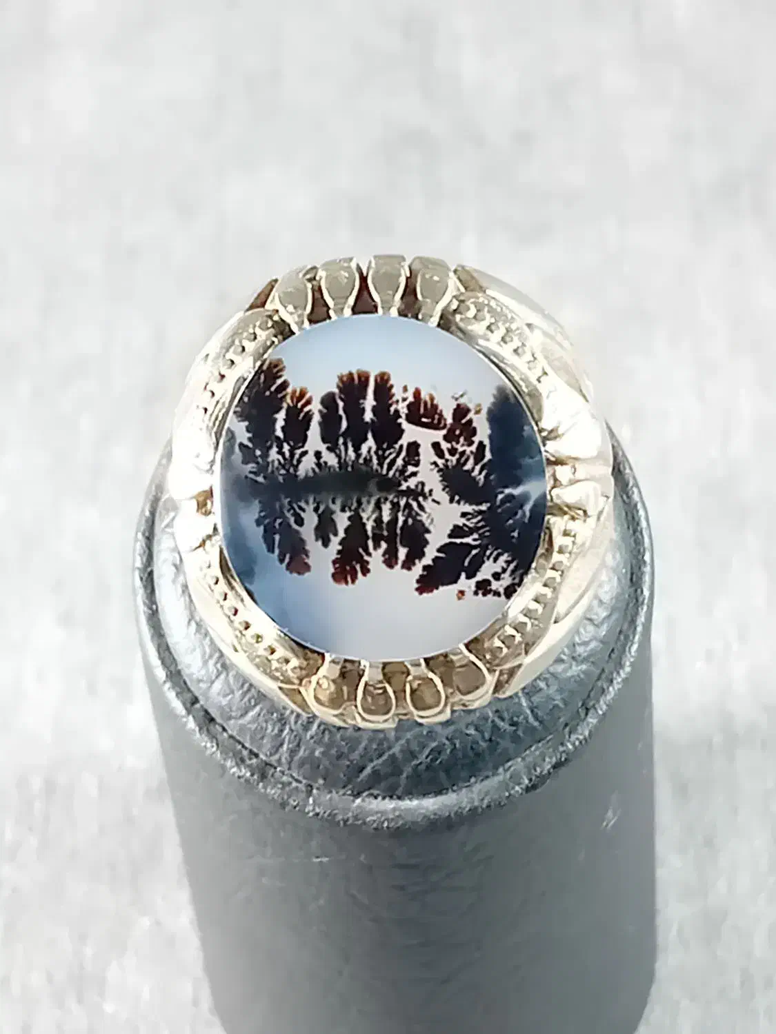 انگشتر عقیق شجر صادراتی|جواهرات|بم, |دیوار