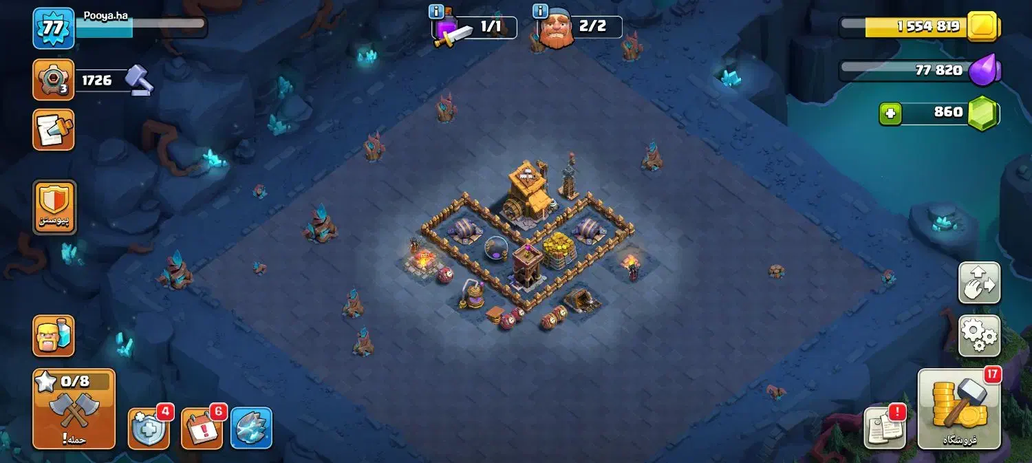 اکانت کلش لول  ۷۷  تان ۹ مکس|کنسول، بازی ویدئویی و آنلاین|فلاورجان, |دیوار