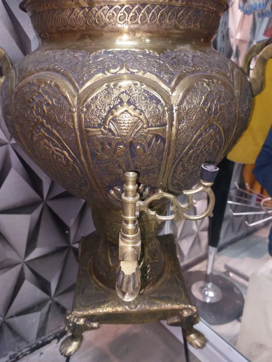 سماور ذغالی قدیمی|کلکسیون اشیاء عتیقه|فردیس, شهرک ارم|دیوار