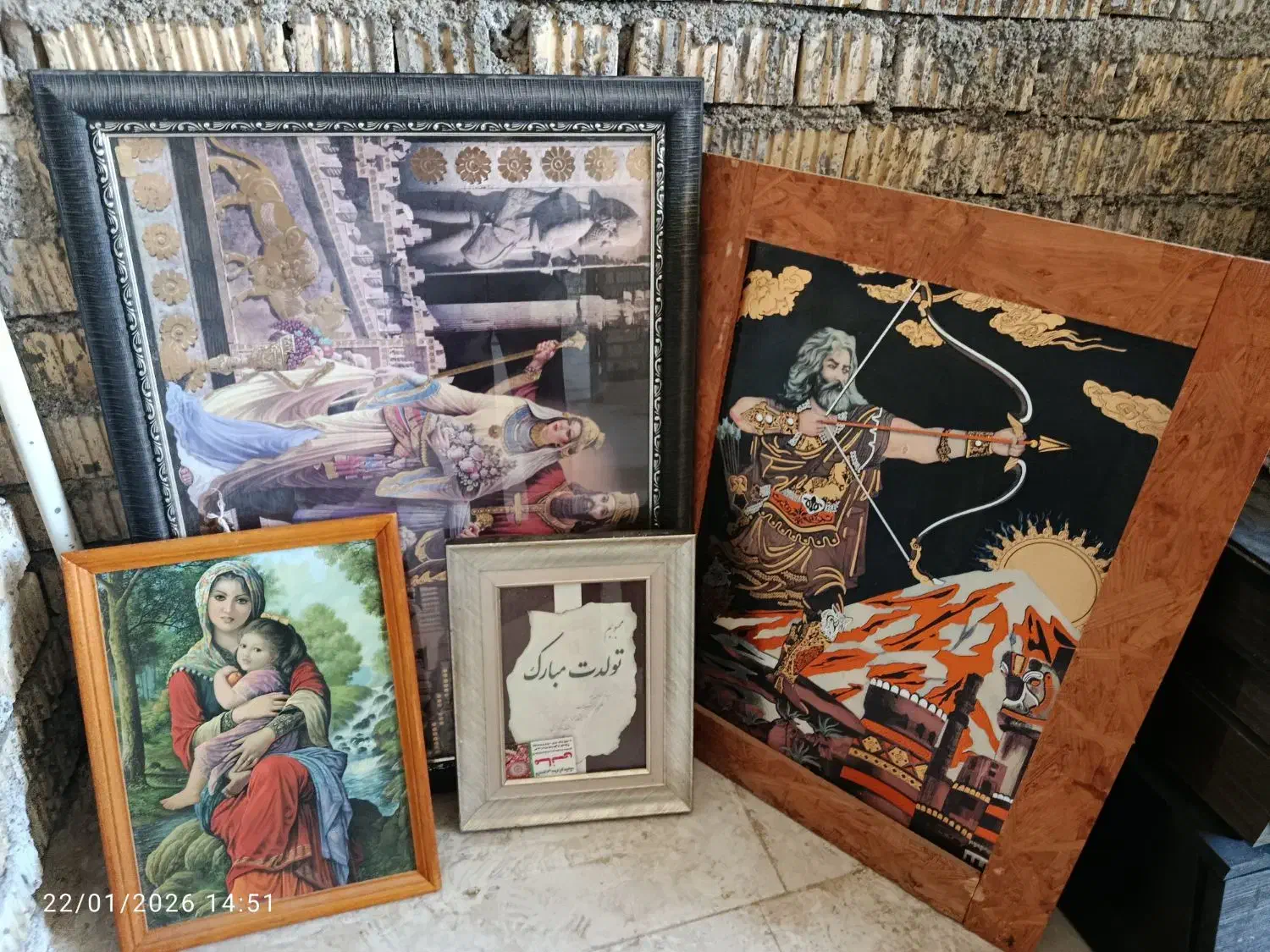 تعدادی قاب عکس قدیمی|تابلو، نقاشی، عکس|یاسوج, |دیوار