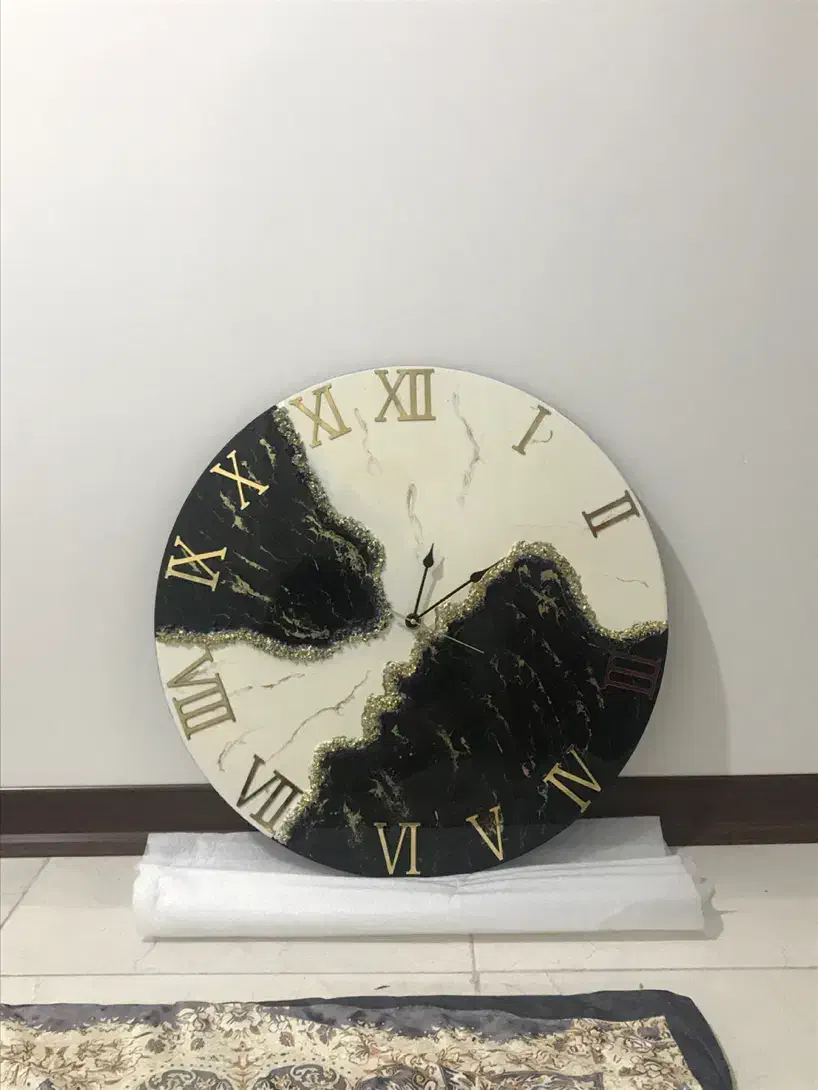 ساعت رزین مدل ژئو سایز ۶۰|ساعت دیواری و تزئینی|تهران, بازار|دیوار