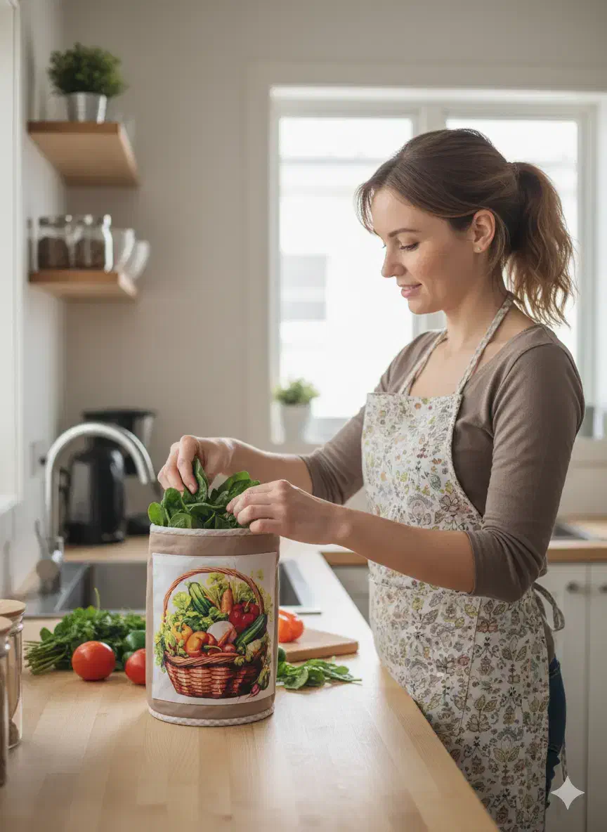 کیسه سبزی استوانه ای|سفره، حوله، دستمال آشپزخانه|تهران, هاشمی|دیوار