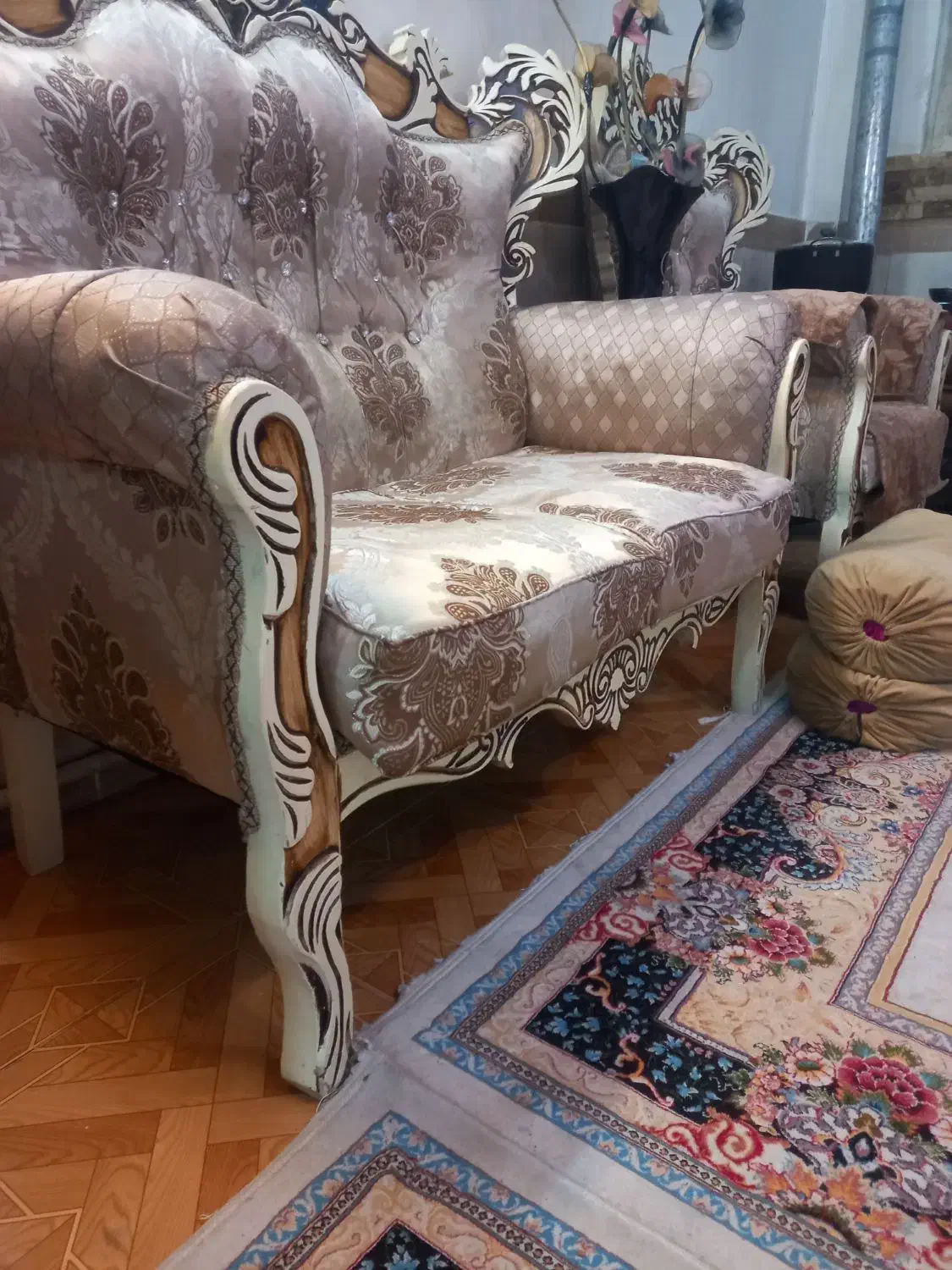 مبلمان ۷نفره سالم|مبلمان خانگی و میز عسلی|پاکدشت, پاکدشت (مامازند)|دیوار