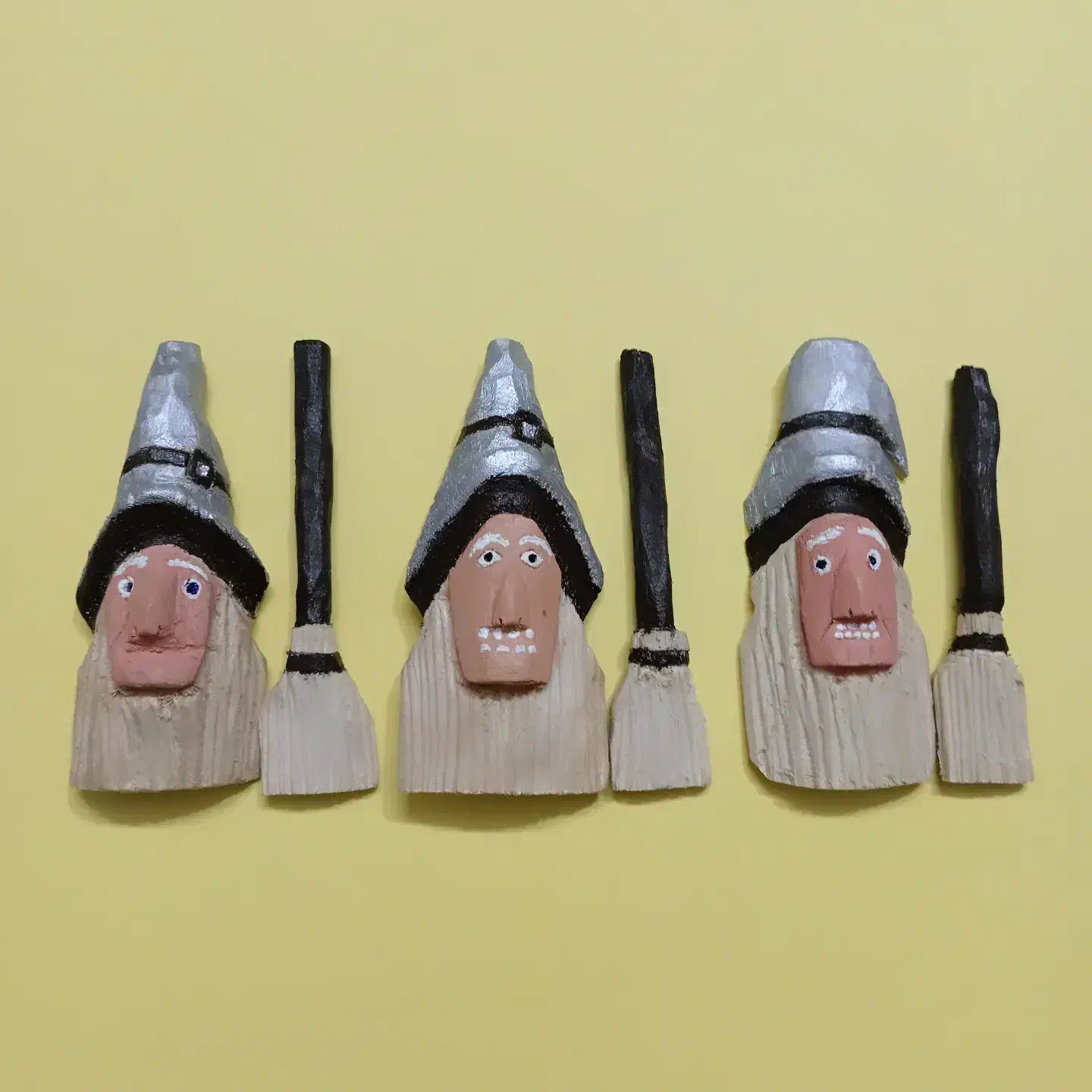 مجسمه چوبی مگنتی هالوین|مجسمه، تندیس، ماکت|نجفآباد, یزدانشهر|دیوار