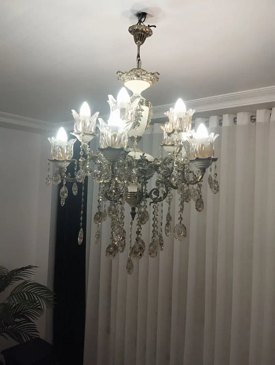 لوستر برنز|لوستر و چراغ آویز|ملایر, |دیوار