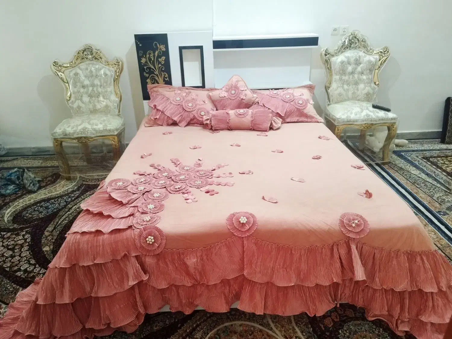 تخت دونفره نو|تخت و سرویس خواب|مشهد, رسالت|دیوار