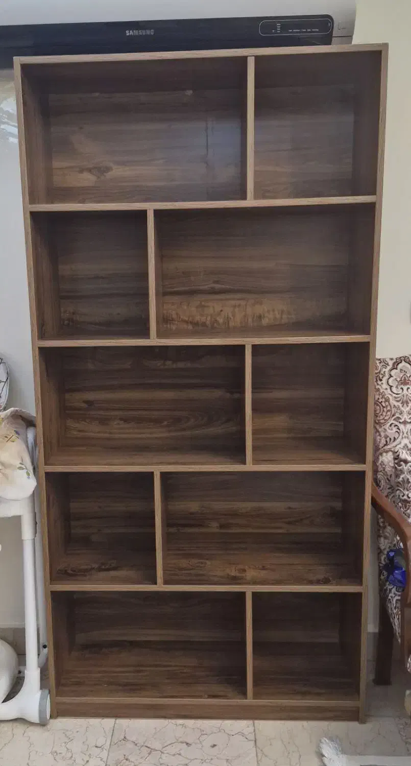 کتابخانه|کتابخانه، شلف، قفسه‌های دیواری|تهران, کاج|دیوار