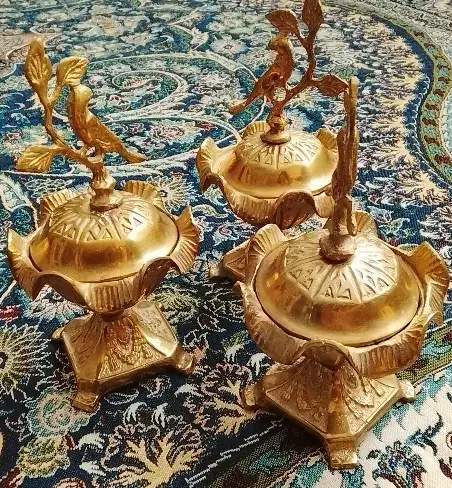 سه عددقندان برنز|ظروف سرو و پذیرایی|کرج, کوی امامیه|دیوار