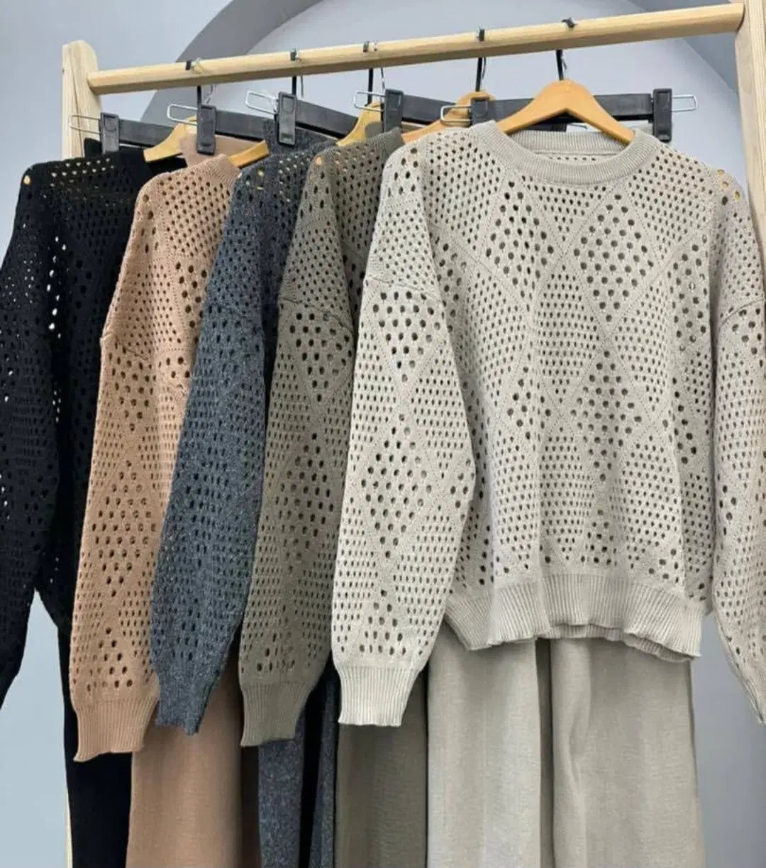 ست بلوز شلوار بافت زنانه|لباس|قائمشهر, |دیوار