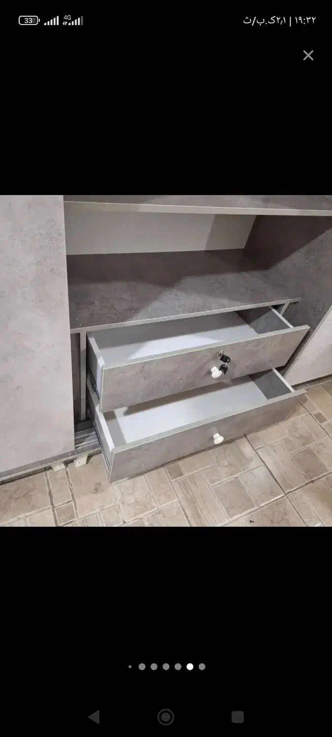 کمد ریلی|جاکفشی، کمد، دراور|مهاباد (آذربایجان غربی), |دیوار