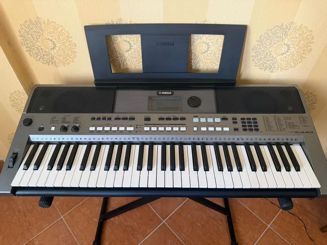 کیبورد یاماها مدل E443 با جعبه و تمام لوازم|پیانو، کیبورد، آکاردئون|شیراز, ارم|دیوار