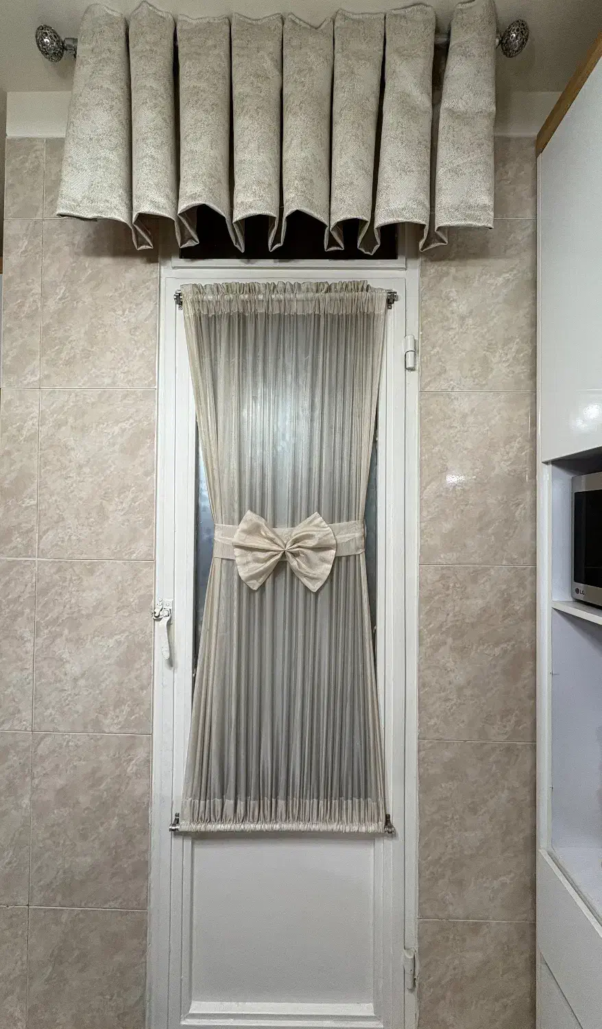 پرده آشپزخانه/پرده برای پشت در بالکن|پرده، رانر، رومیزی|تهران, چهارصد دستگاه|دیوار