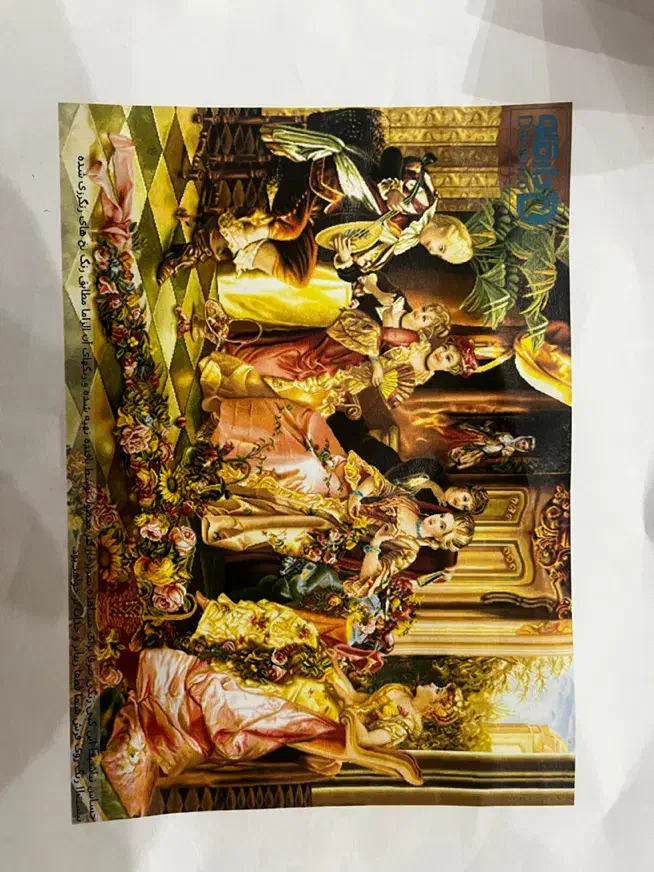 تابلو فرش دستبافت نواختن برای ملکه|تابلو فرش|رشت, استقامت ۱|دیوار