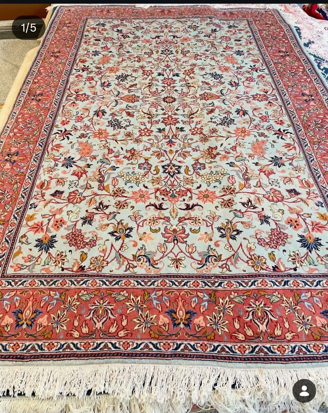 فرش دستباف کار کرده در حد نو|فرش|ساری, |دیوار