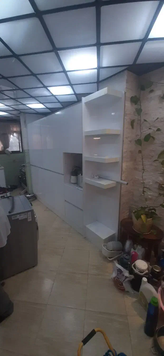 کابینت هایگلاس با صفحه 5 سانتی|مصالح و تجهیزات ساختمان|زیباشهر, |دیوار