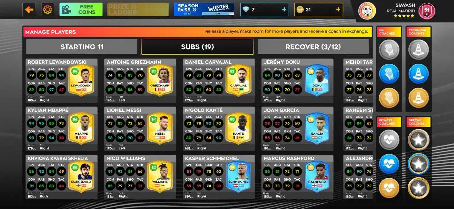 اکانت دریم لیگ|کنسول، بازی ویدئویی و آنلاین|ایذه, |دیوار