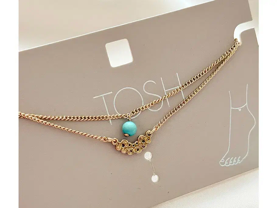 پابند زنجیری تکی دو ردیفه مدل طلایی کیوت|بدلیجات|ارومیه, |دیوار