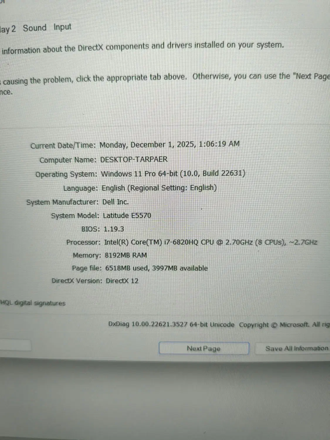 dell e5570|رایانه همراه|تهران, بریانک|دیوار