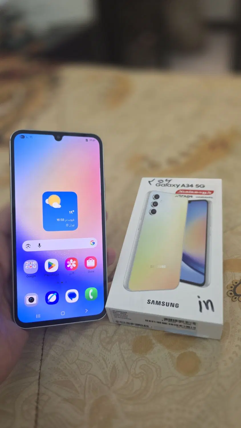 A 34 SAMSUNG 256 5Gبسیار تمیز و کم کارکرد|موبایل|تهران, سازمان برنامه جنوبی|دیوار
