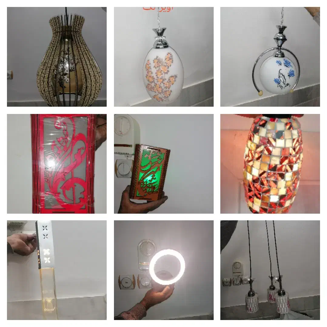 فروش آویزهای تک و سه شعله|لوستر و چراغ آویز|نجفآباد, شهدای غربی|دیوار