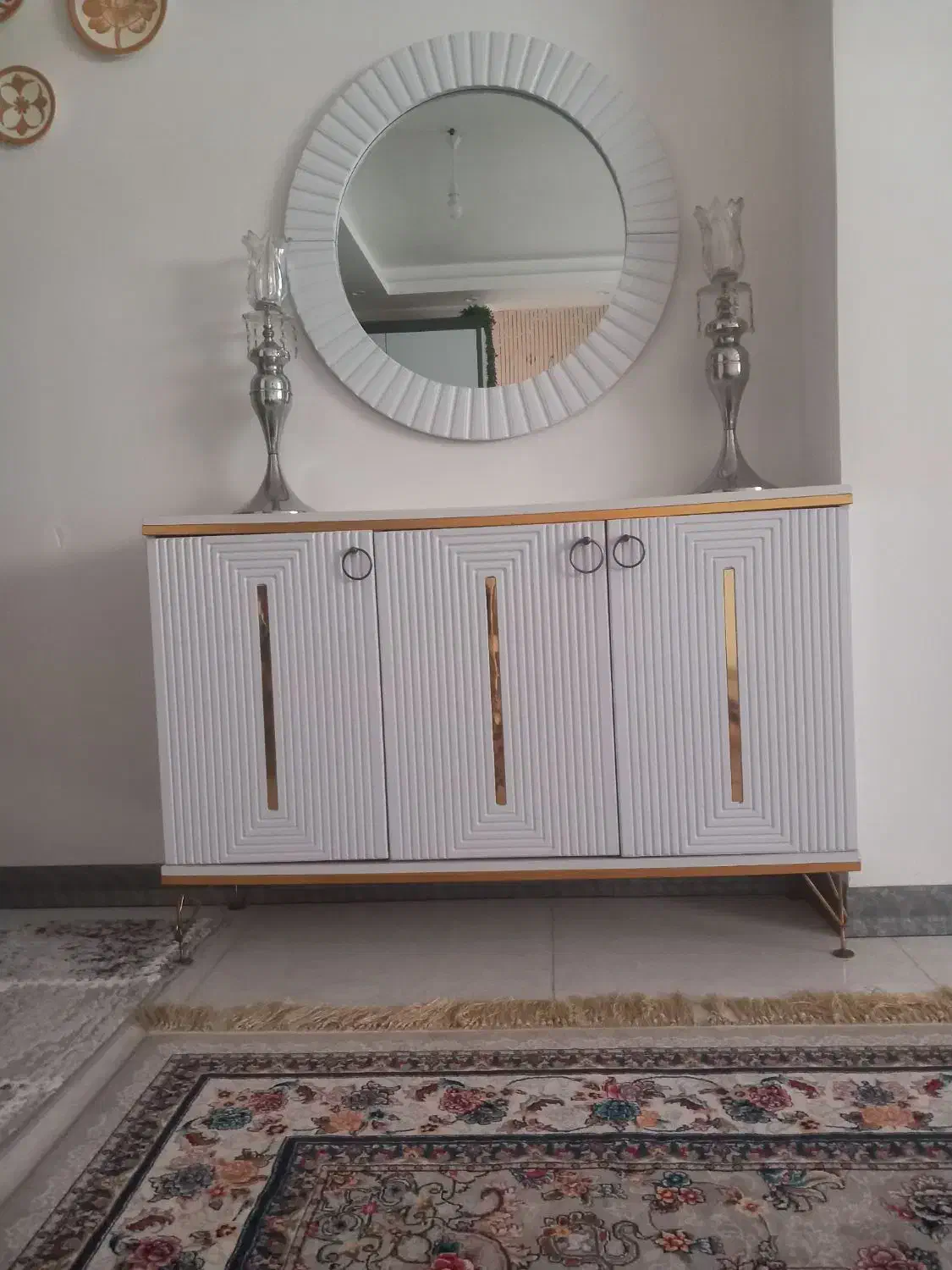 فروش فوری ایینه کنسول نونو|بوفه، ویترین، کنسول|کلاله, |دیوار