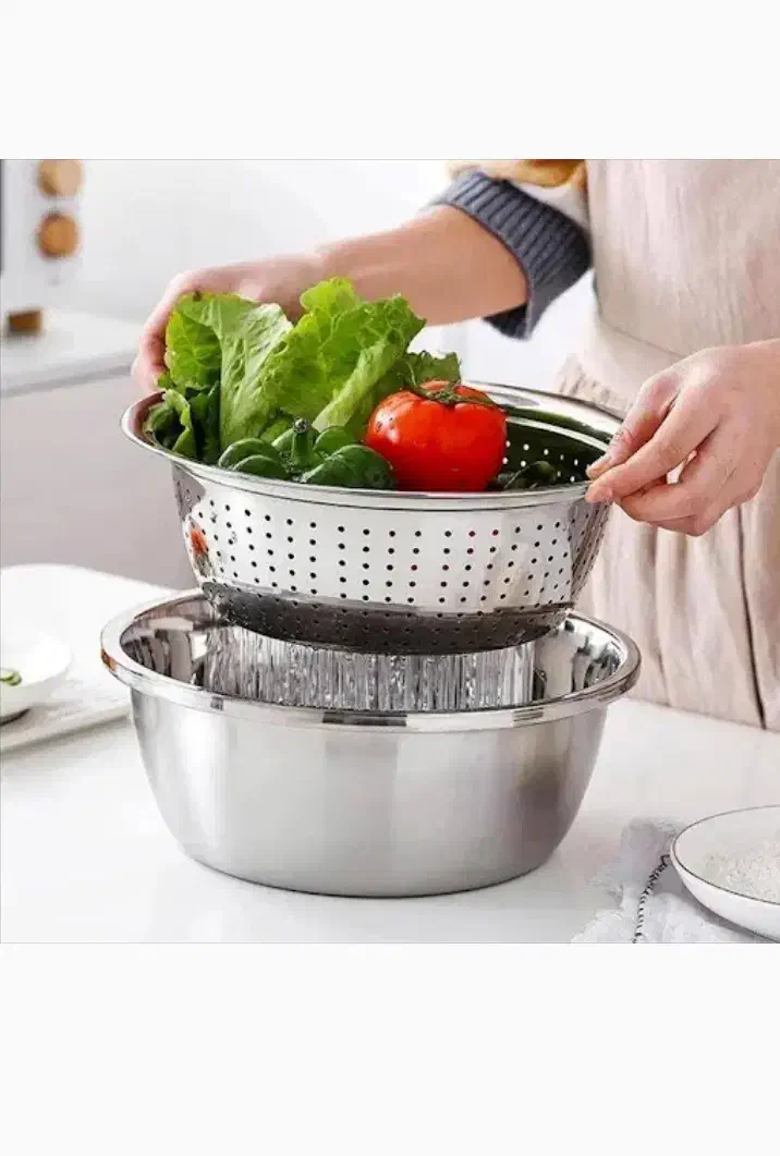 سرویس آبکش و لگن یونیک استیل ضخیم|ظروف پختوپز|اهر, |دیوار