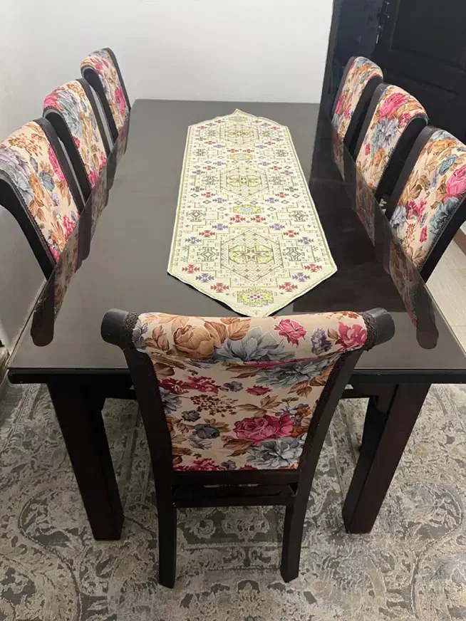 میزناهارخوری هشت نفره|میز و صندلی غذاخوری|گرمسار, |دیوار