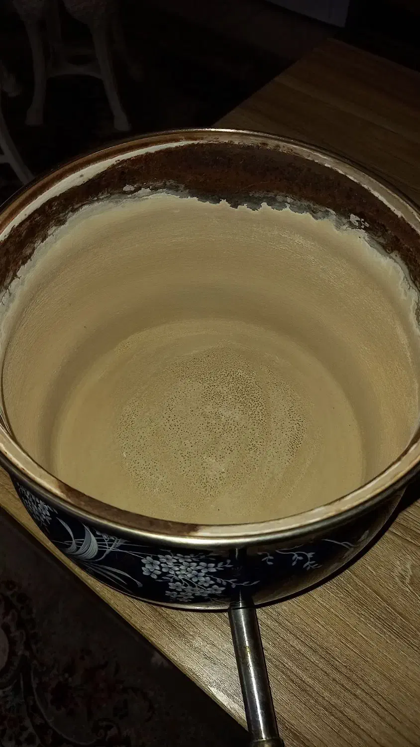 کتری لعابی وسطل|قوری، کتری، قهوه‌ساز دستی|لاهیجان, لیالستان|دیوار