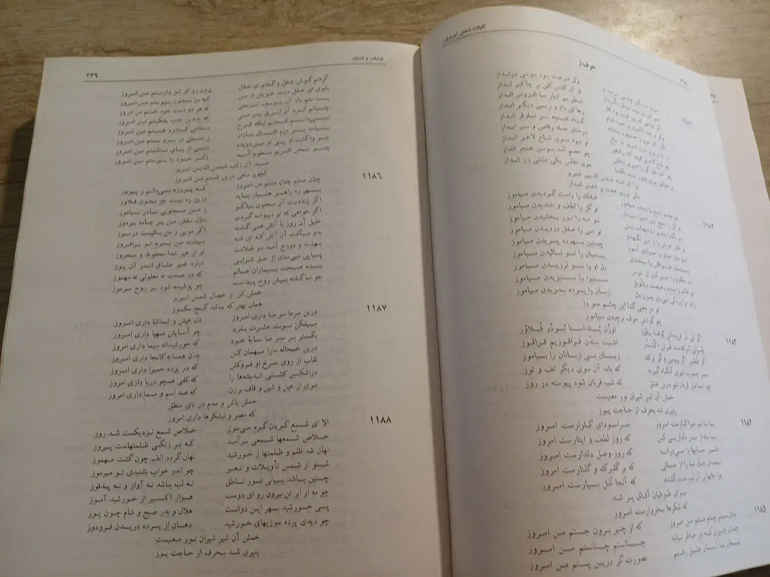 دیوان شمس|کتاب و مجله آموزشی|شیراز, هفت تنان|دیوار