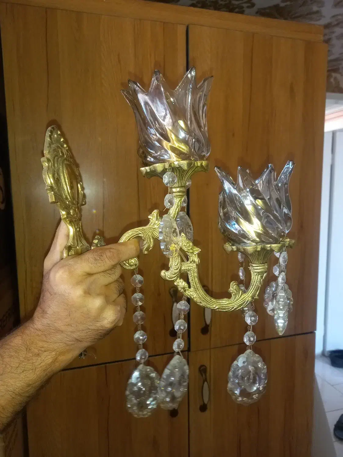 دیواری ۲ شاخه|لوستر و چراغ آویز|فردیس, شهرک ناز|دیوار