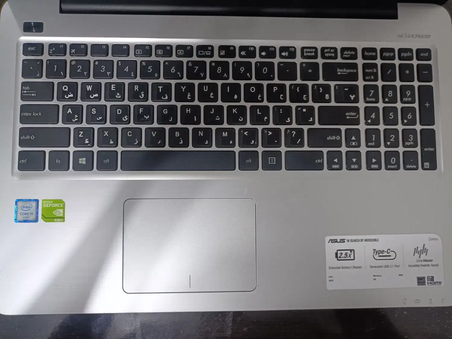 فروش لب تاب مدلAsus  به مشخصات i524ssd 1tjoo 930g|رایانه همراه|نجف‌آباد, گلدشت|دیوار