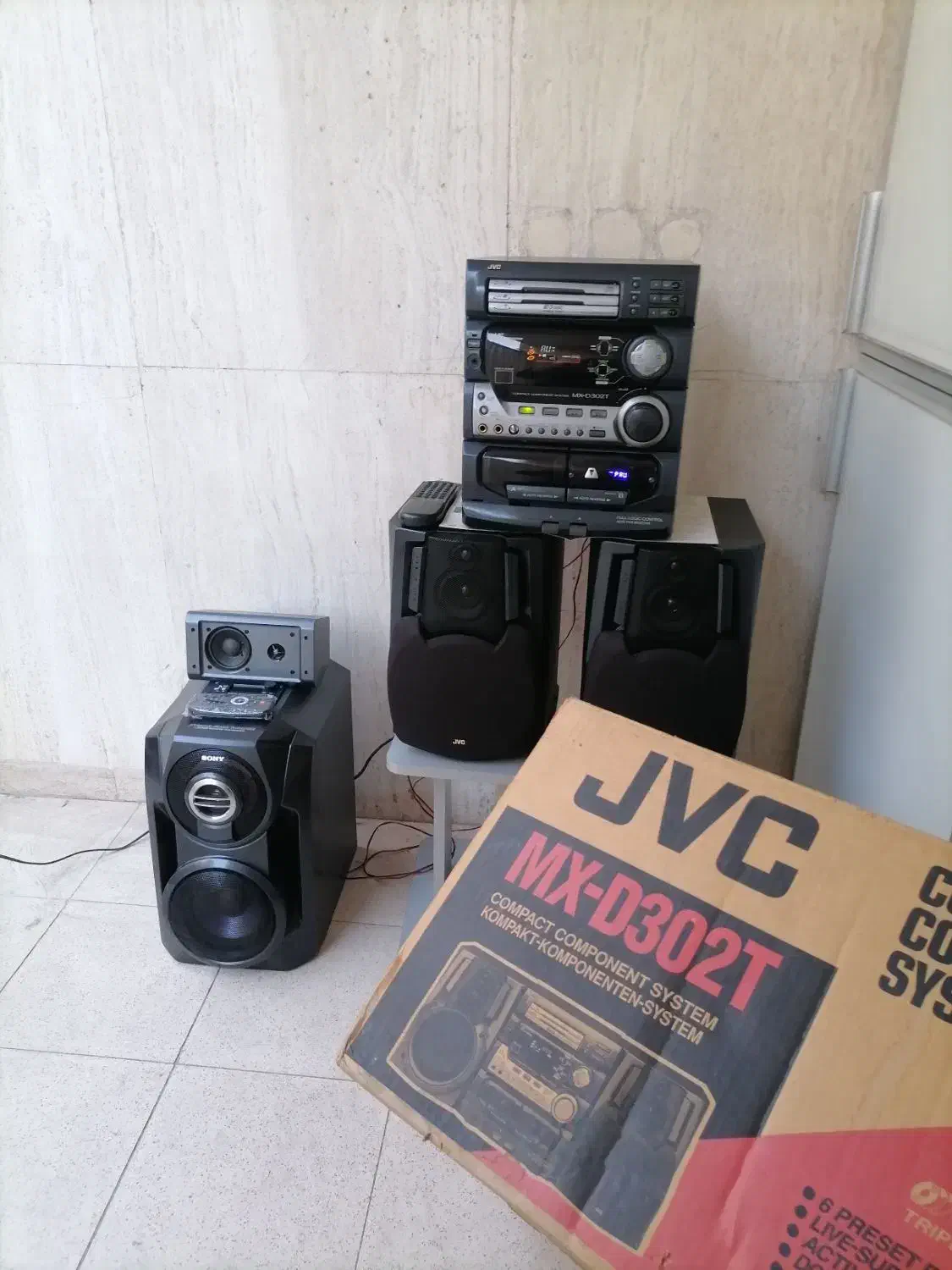 سیستم صوتی باکارتن. ویدونه اسپیکرسونی قدرتمند|سیستم صوتی خانگی|تهران, عباس‌آباد|دیوار