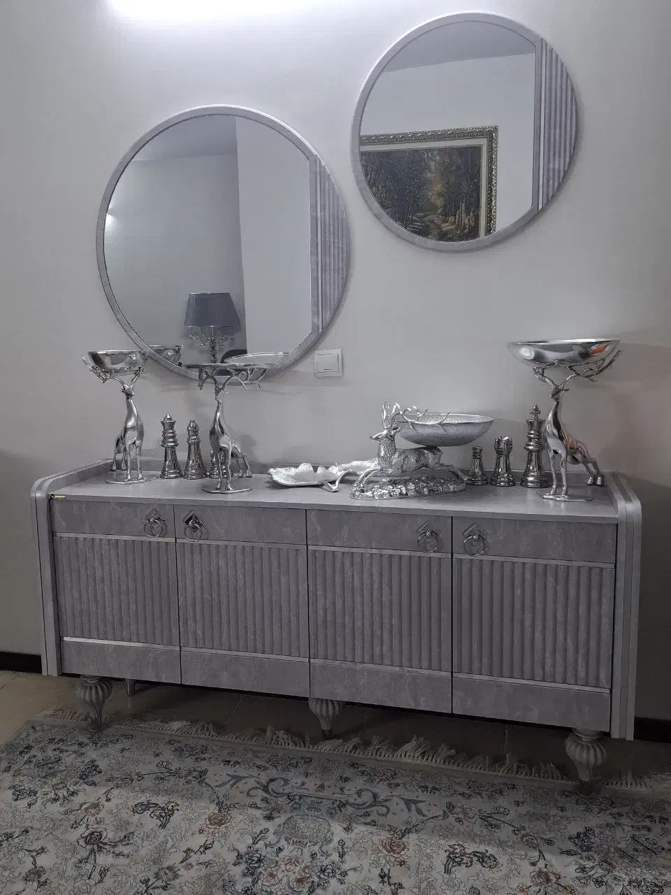 ست کنسول و میز تی وی آراد چوب|بوفه، ویترین، کنسول|ری, شهید بهشتی|دیوار