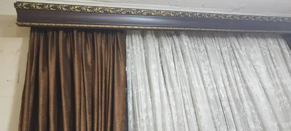 پرده ی سالن خانه|پرده، رانر، رومیزی|اهواز, کوی باهنر|دیوار