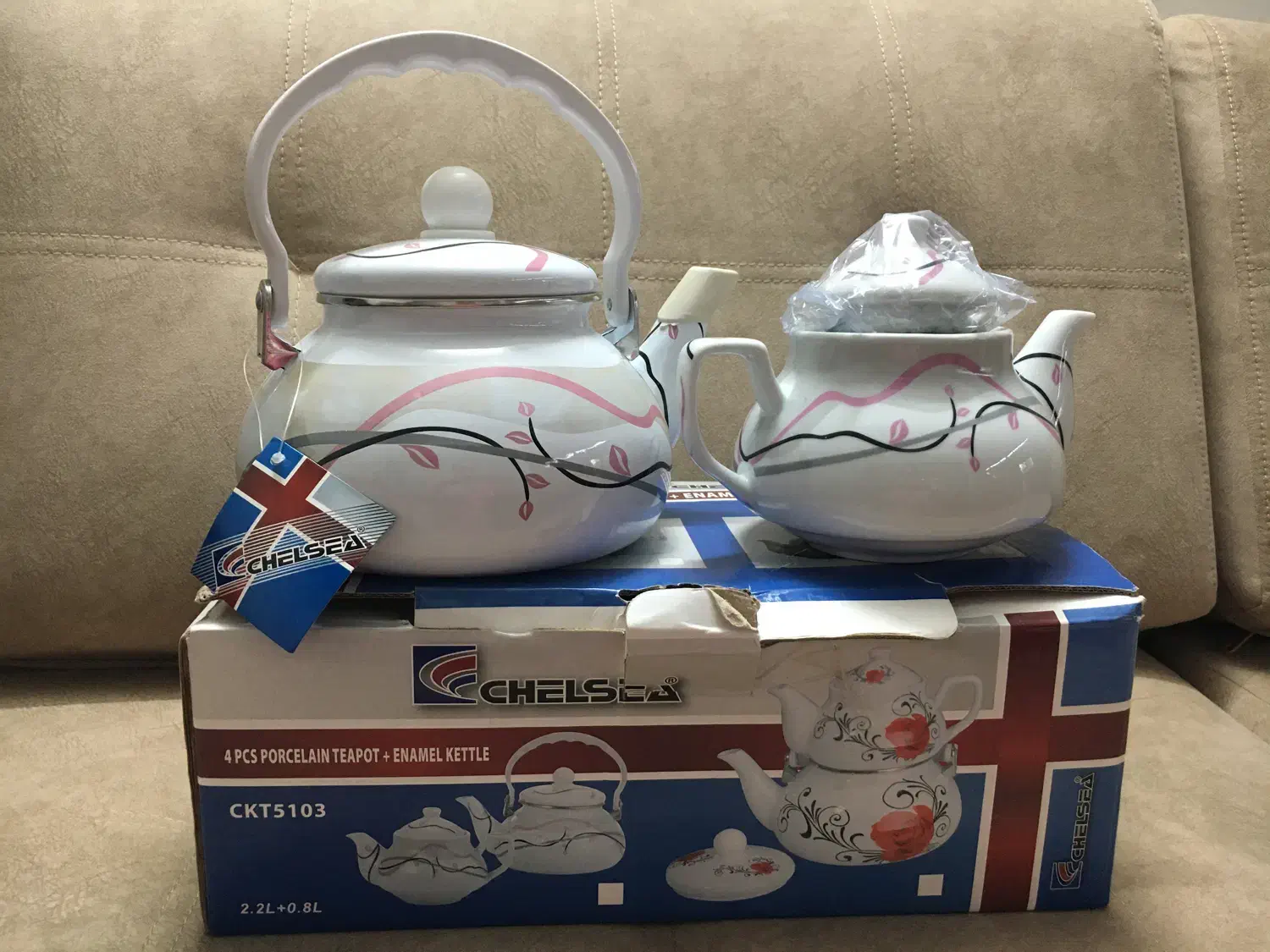 کتری قوری لعابی|قوری، کتری، قهوهساز دستی|آزادشهر, |دیوار