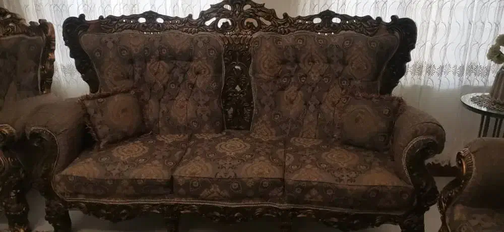 مبل سلطنتی تمام کار و پرکار|مبلمان خانگی و میز عسلی|ساری, |دیوار