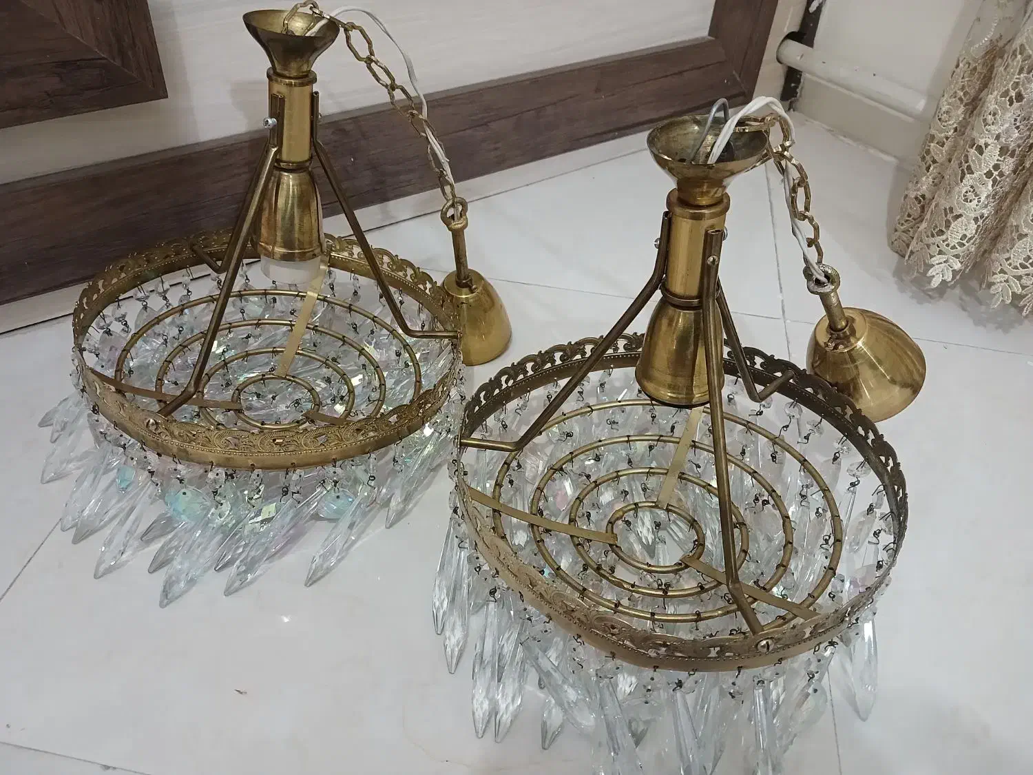 لوستر کریستالی|لوستر و چراغ آویز|تبریز, |دیوار