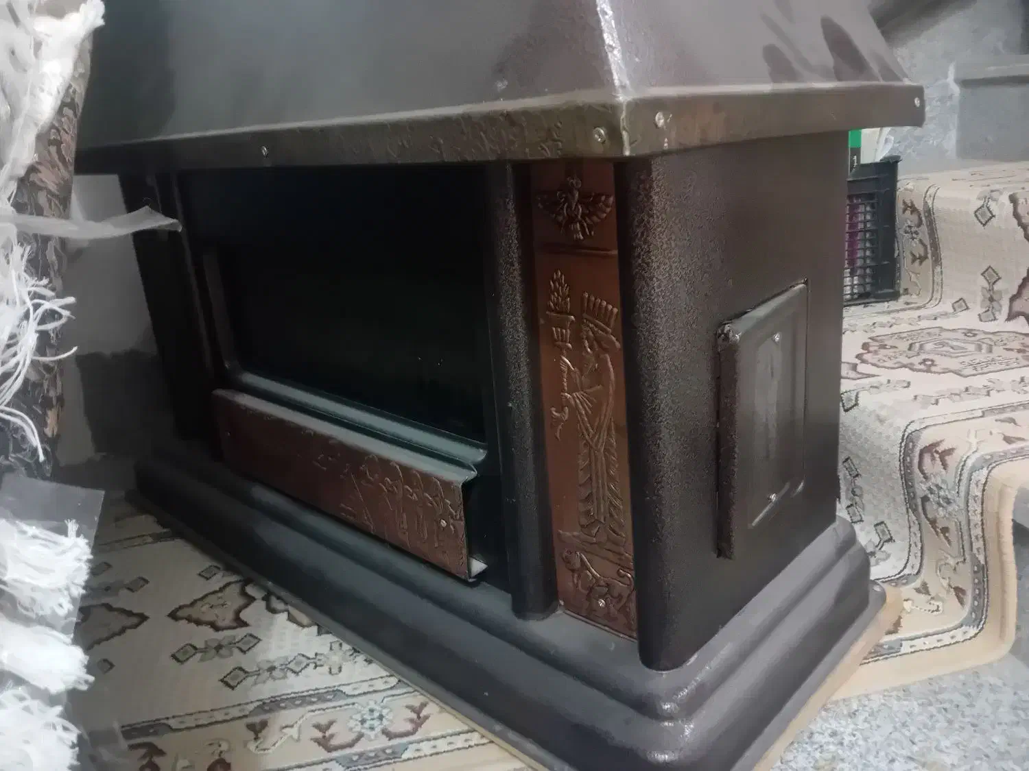 بخاری طرح شومینه|بخاری، هیتر، شومینه|تربتحیدریه, منصوریه|دیوار