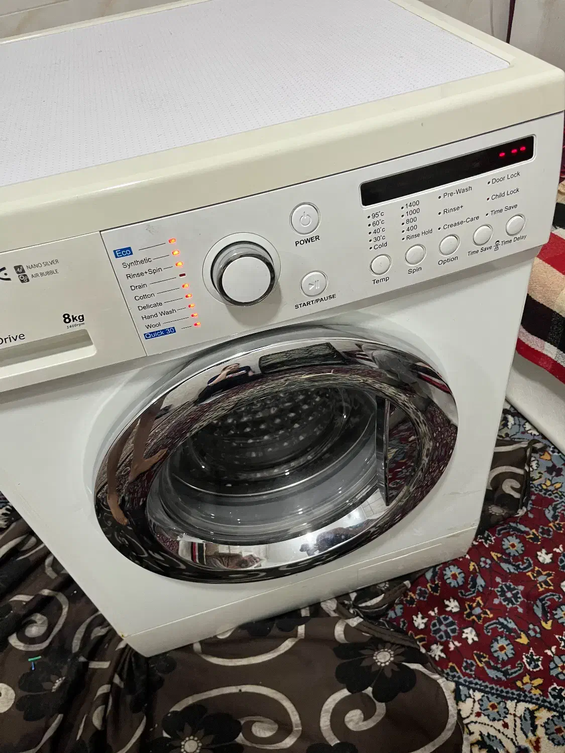 لباسشویی۸ کیلویی دوو|ماشین لباسشویی و خشک‌کن لباس|اسلام‌شهر, شهرک سعیدیه|دیوار