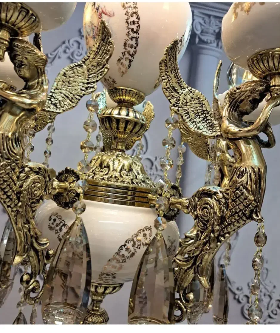 لوستر طرح فرشته|لوستر و چراغ آویز|حویق, |دیوار