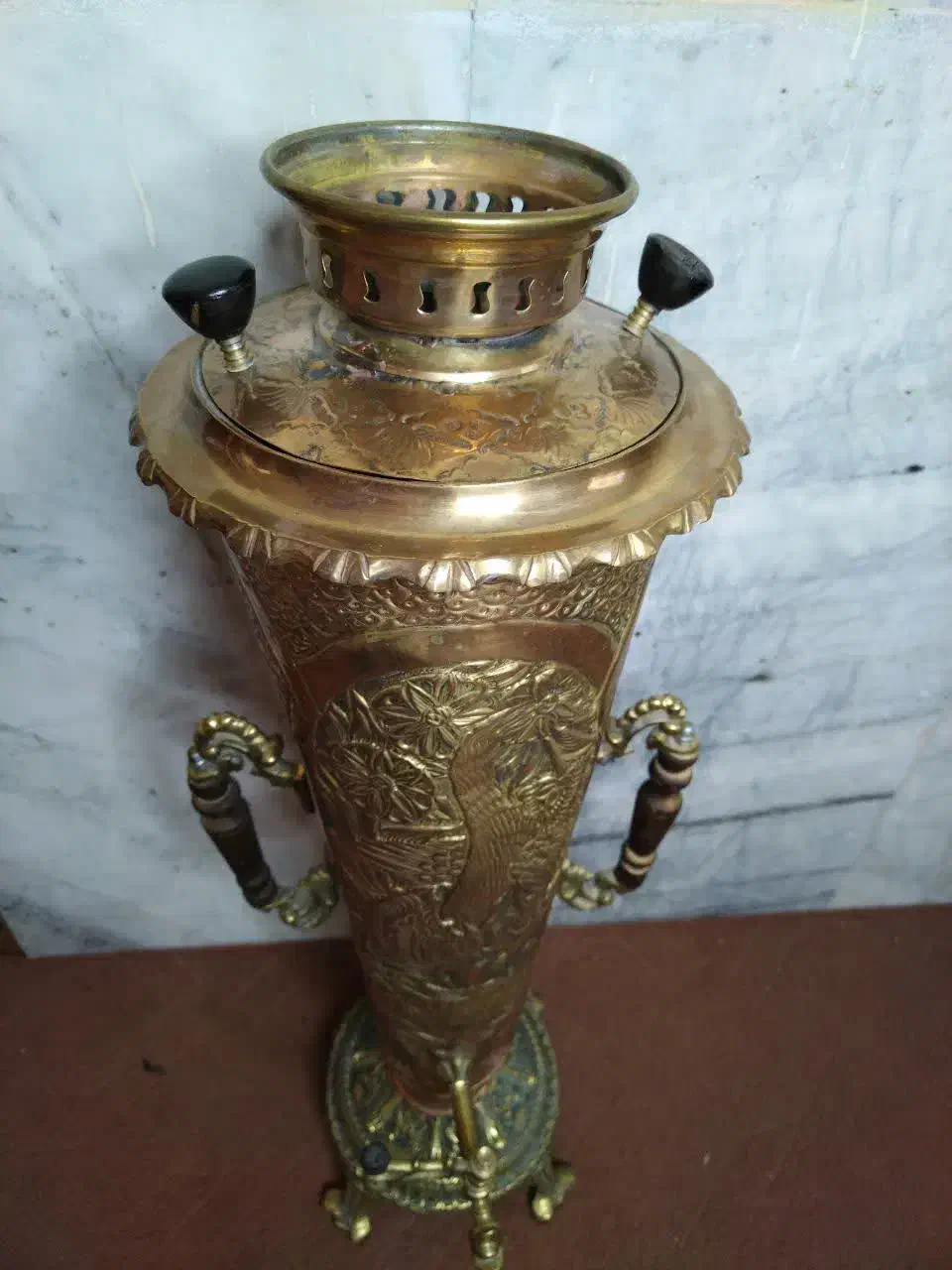 سماور ذغالی|کلکسیون اشیاء عتیقه|بردسکن, |دیوار