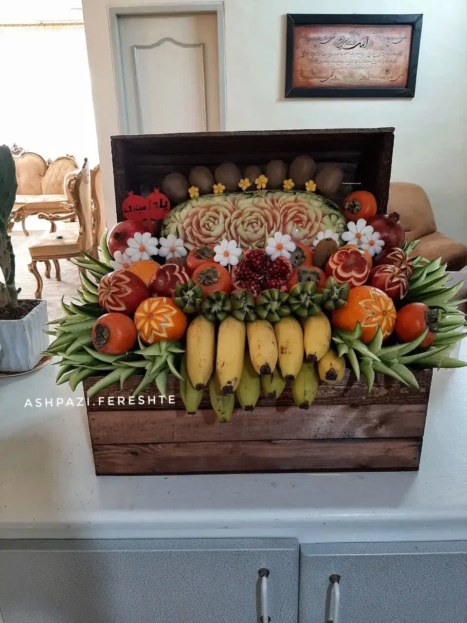 اولین ها در زاهدان حکاکی هندوانه مناسب یلدا|خدمات پذیرایی، مراسم|زاهدان, |دیوار