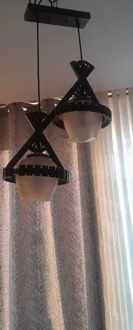 لوستر چوبی|لوستر و چراغ آویز|تهران, تهرانسر شمالی|دیوار