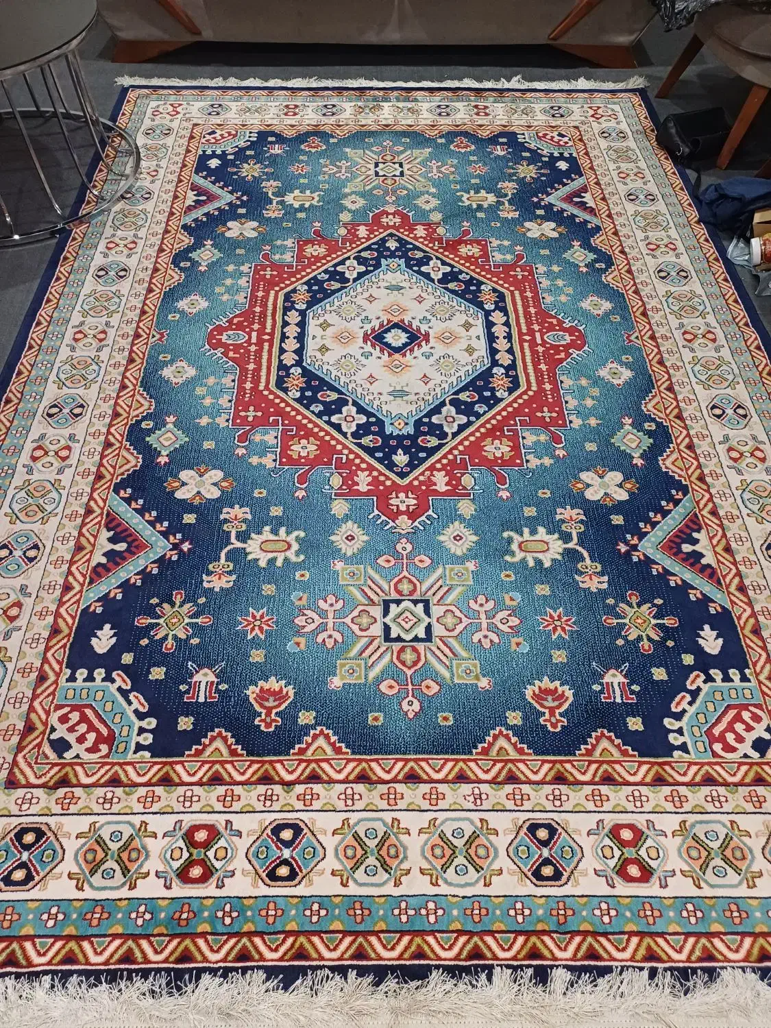 دو عدد فرش ۶متری ابی|فرش|تهران, آزادشهر|دیوار