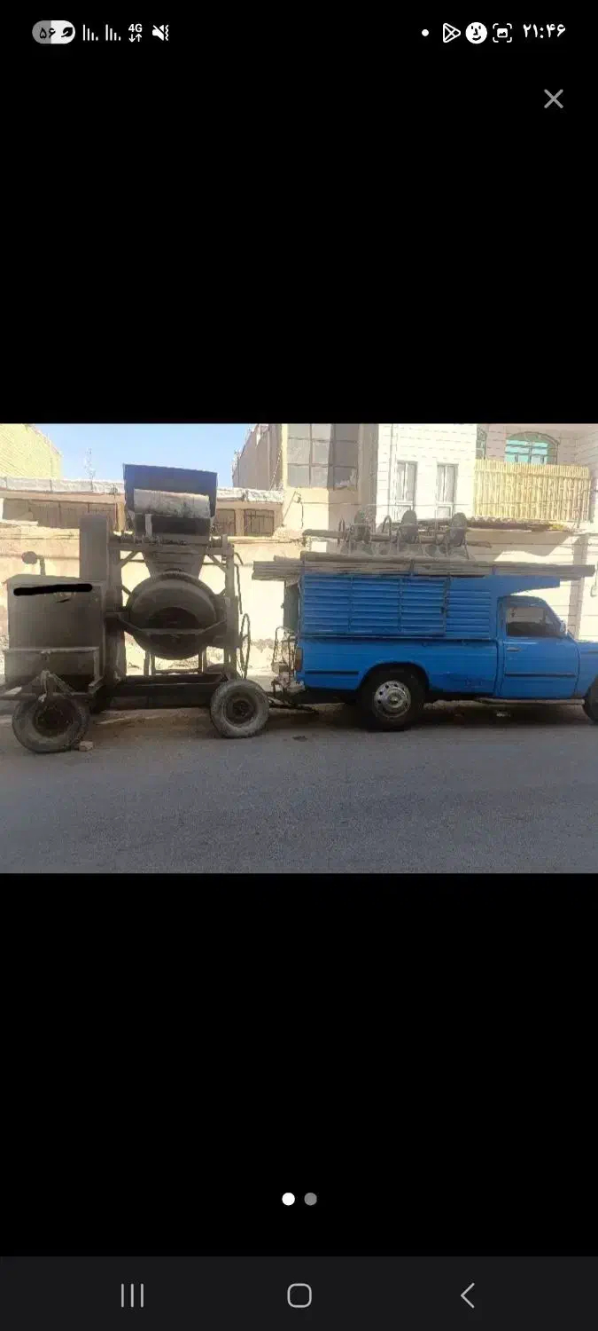 بتن ریزی با دستگاه خلاطه دیزلی (کویتی)|خدمات پیشه و مهارت|تربتحیدریه, جانبازان|دیوار