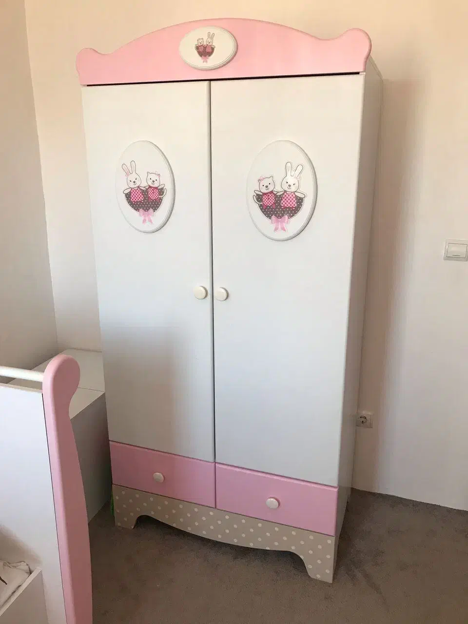 سرویس خواب کودک و نوجوان آپادانا مدل رابیت + تشک|تخت و سرویس خواب|خوی, |دیوار