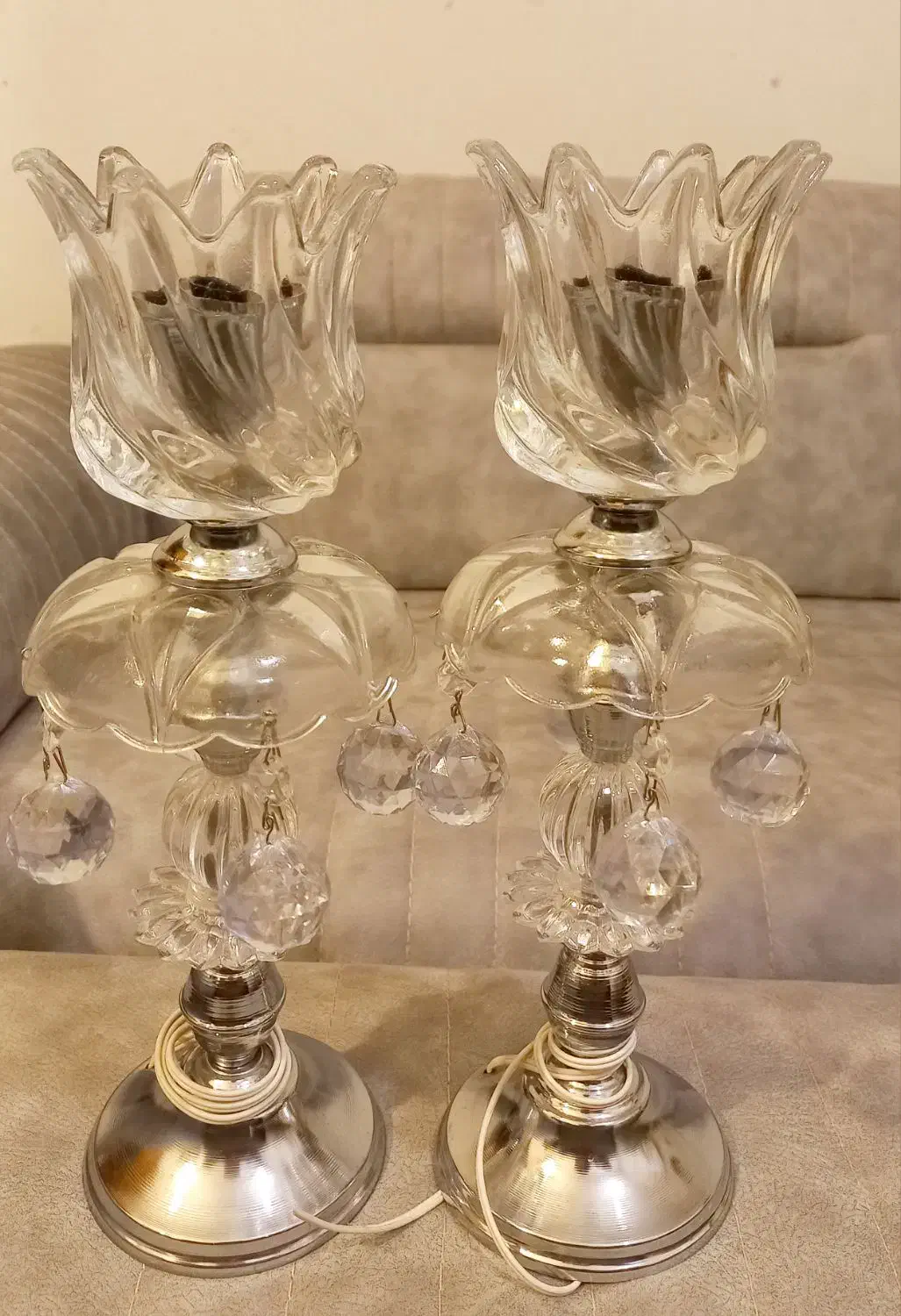 شمعدان عروس|چراغ خواب و آباژور|دوگنبدان, |دیوار