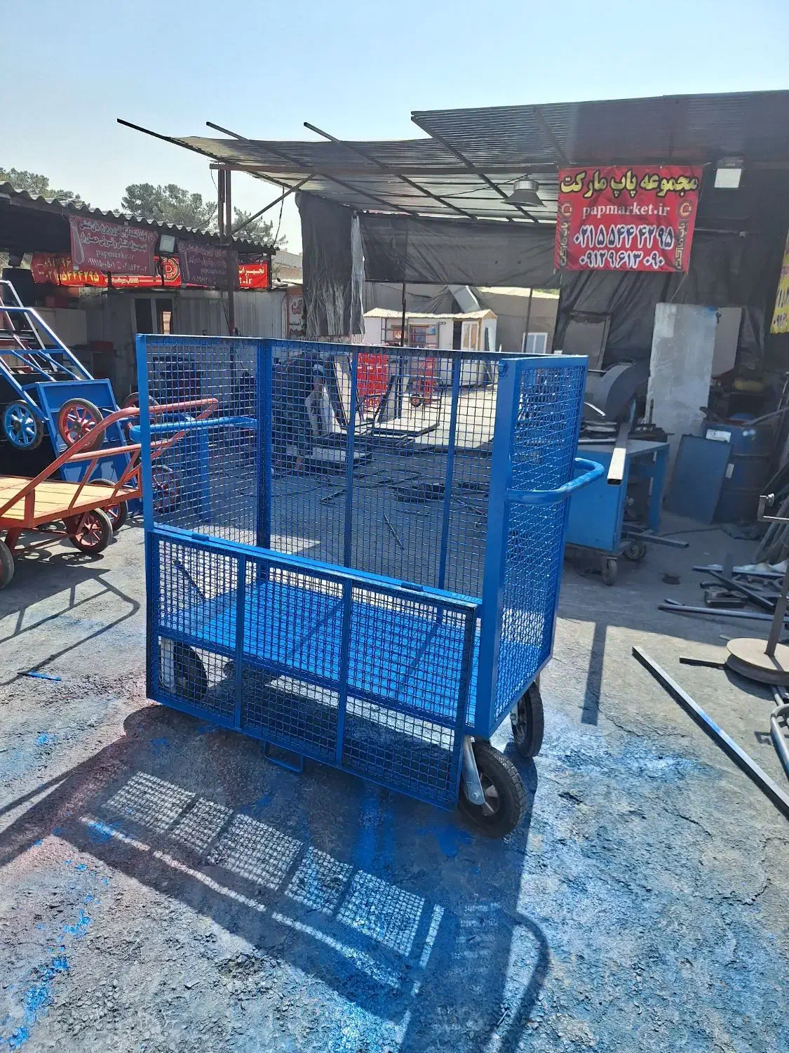 چرخ گاری چهار دستی قفسه ای در دار لولایی|ابزارآلات|تهران, شهید رجایی|دیوار