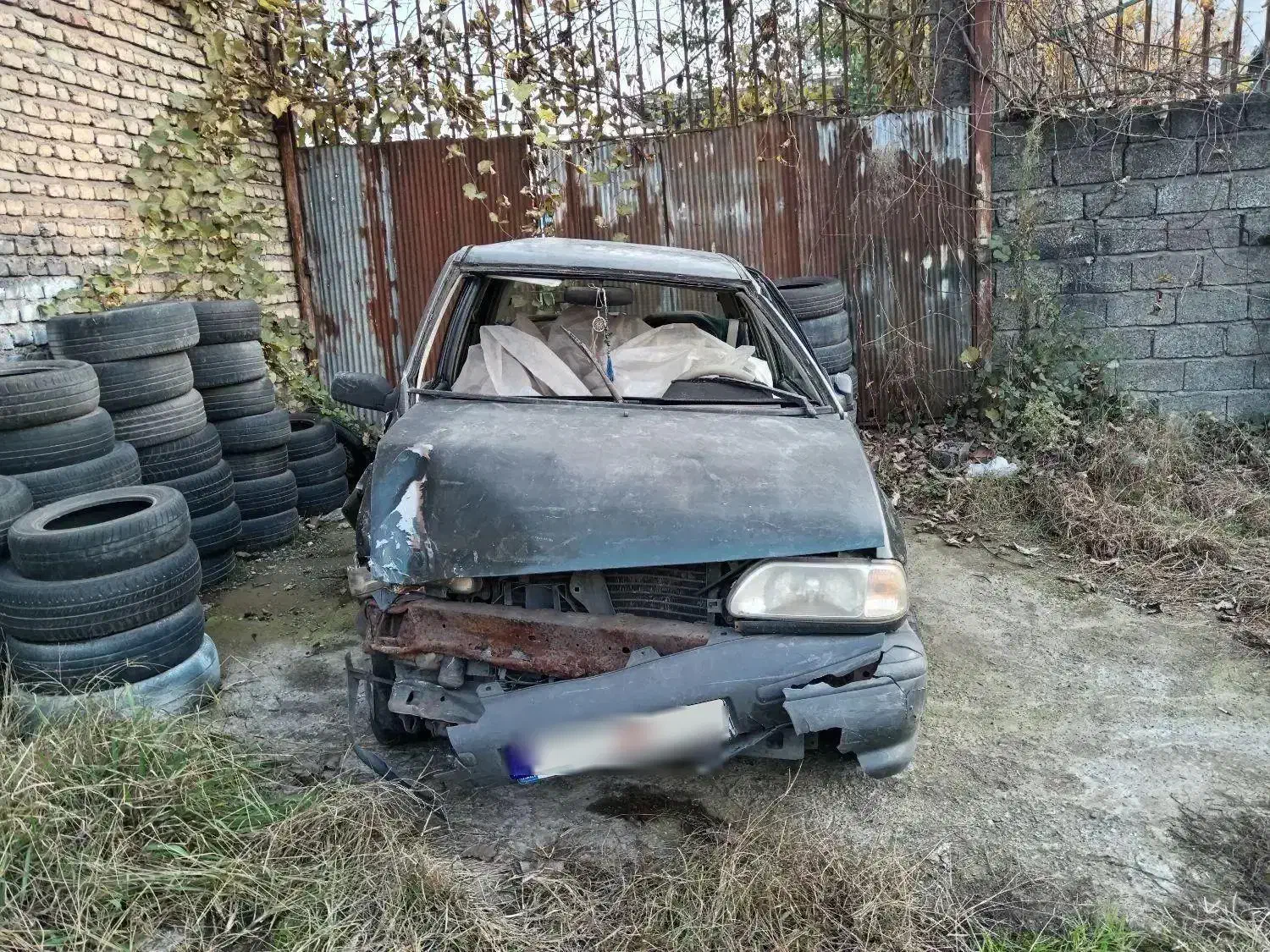 پراید صبا GLXI مدل ۱۳۸۲ تصادفی سبز|خودرو سواری و وانت|آستانه اشرفیه, |دیوار